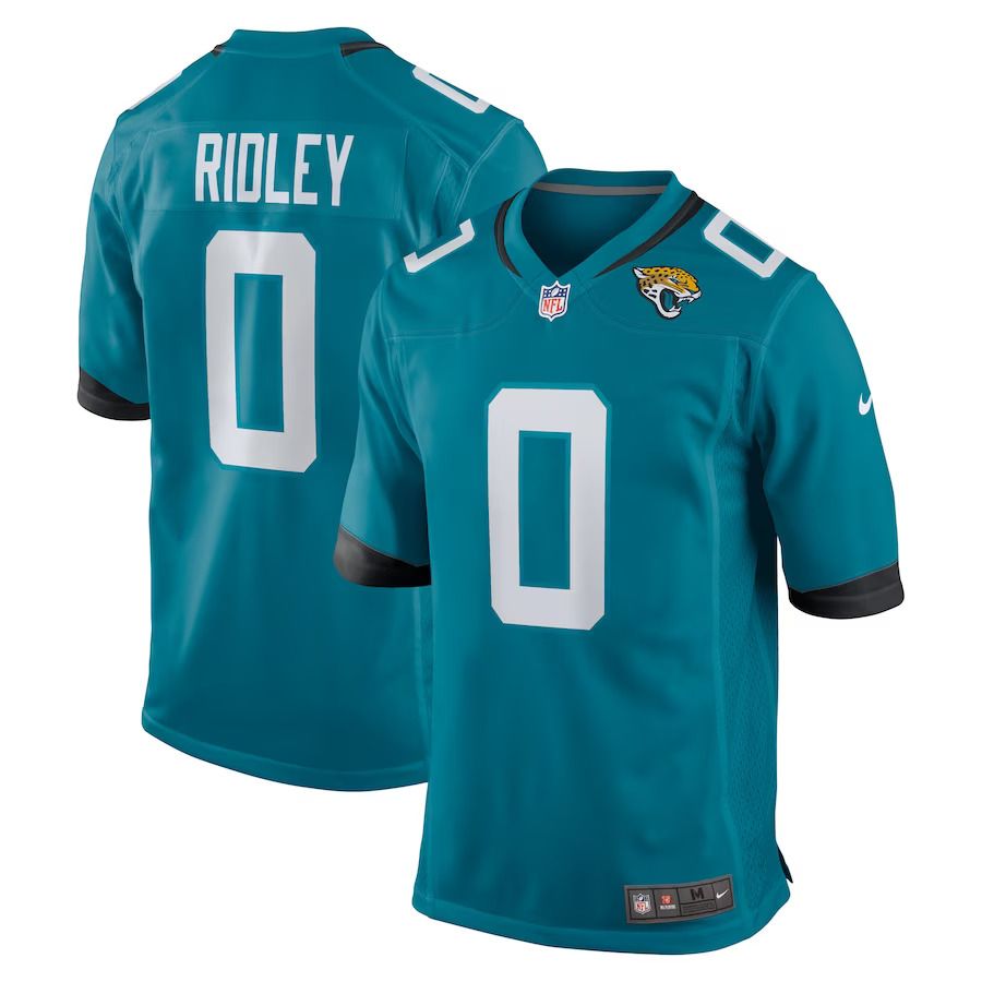 Men Jacksonville Jaguars #0 Calvin Ridley Nike Teal Game Player NFL Jersey
